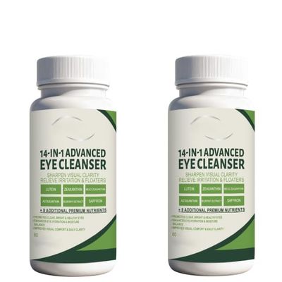 14 in 1 Advanced Eye Formula,with Lutein, Zeaxanthin,Vision & Focus Support,for Clear Vision and Long-Lasting Comfort