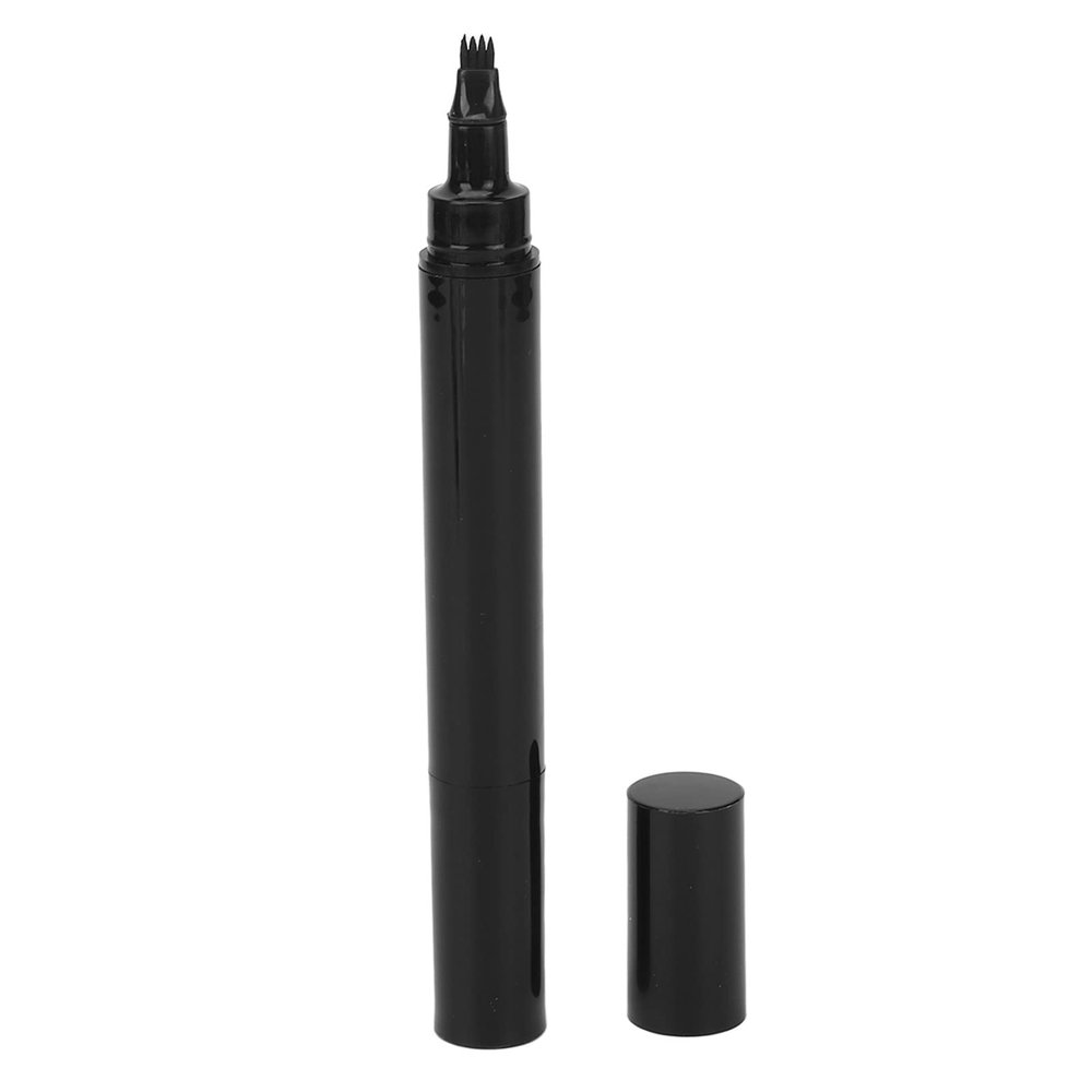 AMONIDA Black Beard Pen Filler Long Lasting Double Ended Styling Pen for Men's Grooming Needs Suitable for Daily Use ABS Black