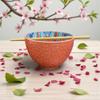 Japanese HK Demae Ramen Gift Hamper Set Instant Noodles Bundle with Ceramic Bowl (Coral Pink), Chopsticks, Chilli Oil & Milk Tea Japanese Oriental Food Gift view 3