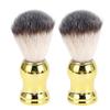 2pcs Shaving Brush Set, Synthetic Shaving Brushes for Men, Curved Handle Ergonomic Design with Fine, Foaming Brush for Shaving Cream and Soap, Easy to Clean ABS Material