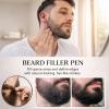 Beard Pencil Filler with Fork Tip, Waterproof Beard Pen for Men, Dye & Brow Enhancer to Fill and Shape - Natural, Multifunctional Grooming Tool for Mustache & Eyebrow (Brown) view 2