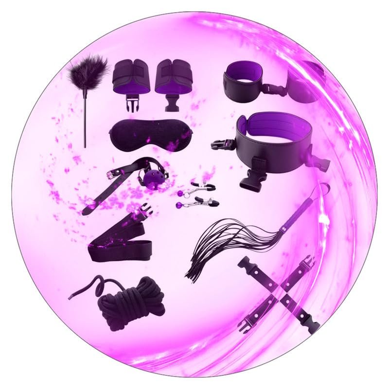 10 Piece New Multifunctional Nylon Set For Enhancing Muscle Strength, Feather Stick, Sleep Eye Mask, Nylon Wristband -Training accessories-D2 (Purple)