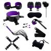10 Piece New Multifunctional Nylon Set For Enhancing Muscle Strength, Feather Stick, Sleep Eye Mask, Nylon Wristband -Training accessories-D2 (Purple) view 2