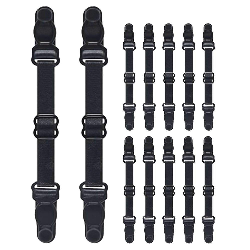 GLEAVI 12pcs Adjustable Elastic Extender Strap Hook for Comfortable Strap Extension Holder Clip Relieve Ear Pain for Outdoor Activities