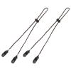 Healifty Adjustable Caps Strap Anti-lost Hat Clips 2pcs Brown Outdoor Travel Hat Retainer for Men Cycling Hiking view 1