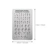 HOODANCOS Braille Alphabet Board with Raised Dots and Punctuation for Beginners 2pcs Interactive Learning Tool, Aluminium-Plastic Panel for Blind Children, Suitable for Home and School Use view 2