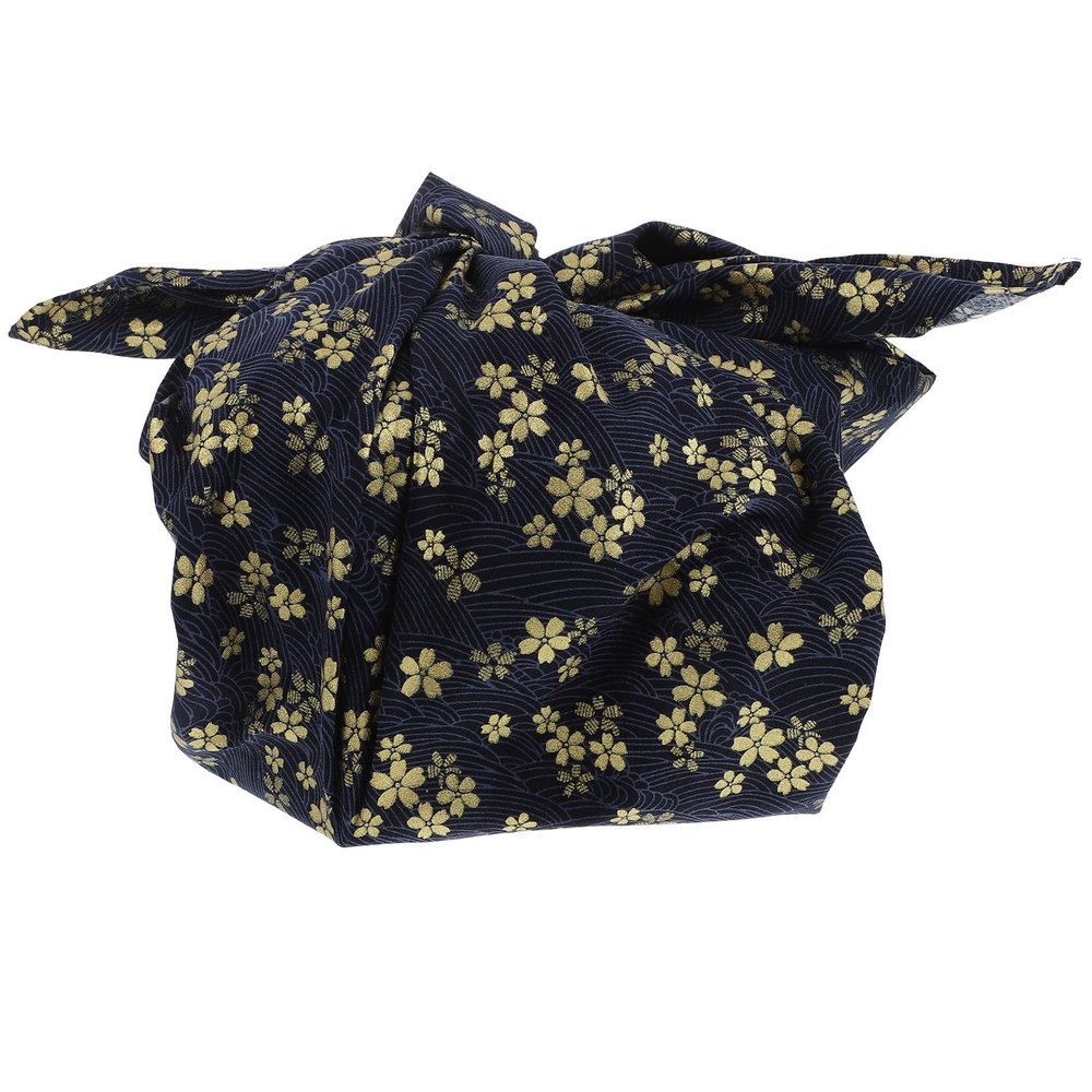 GARVALON Japanese Wrapping Cloth Cotton Tablecloth for Bento and Lunch Box Fold-Resistant, Material Suitable for Travel