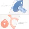 Abaodam 2 Pcs Toothbrush Set with Soft Silicone Bristles, Tender Molar Training Brush for Infants and, Blue and Pink with Storage Case, Chewable Oral Care for Early Teeth Cleaning view 4