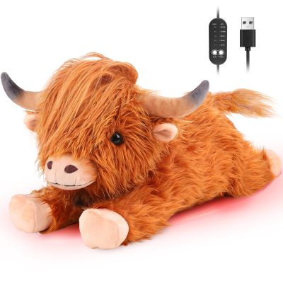 Highland Cow Heating Pad Period Cramp Pain Relief, USB Powered Heat Pad