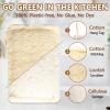 6 Pack Natural Loofah Dish Sponge, 100% Biodegradable Compostable Dishwashing Kitchen Dish Sponges with Cotton Hanging Loop for Kitchen, Bathroom, Household view 3