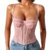 Sexy Lingerie for Women Sets Naughty Lace Bodysuit Halter Neck Teddy with Thigh Cuffs Big Bownot Bridal Nightdress Cutout Wasit Mesh Slim Bodycon Date Night Valentine's Day Clubwear Red view 1