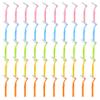50Pcs Interdental Brushes L-Shaped Interdental Brushes Between Teeth Soft 5 Different Sizes Braces Brush with Short Handle for Dental Care Braces Brush view 1