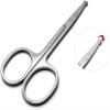 Scissors For Facial Hair Men Women Scissors Nose Scissors Stainless Steel Mustache Mustache Trimmer For Cutting Fine Hai view 3