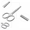 Scissors For Facial Hair Men Women Scissors Nose Scissors Stainless Steel Mustache Mustache Trimmer For Cutting Fine Hai view 4