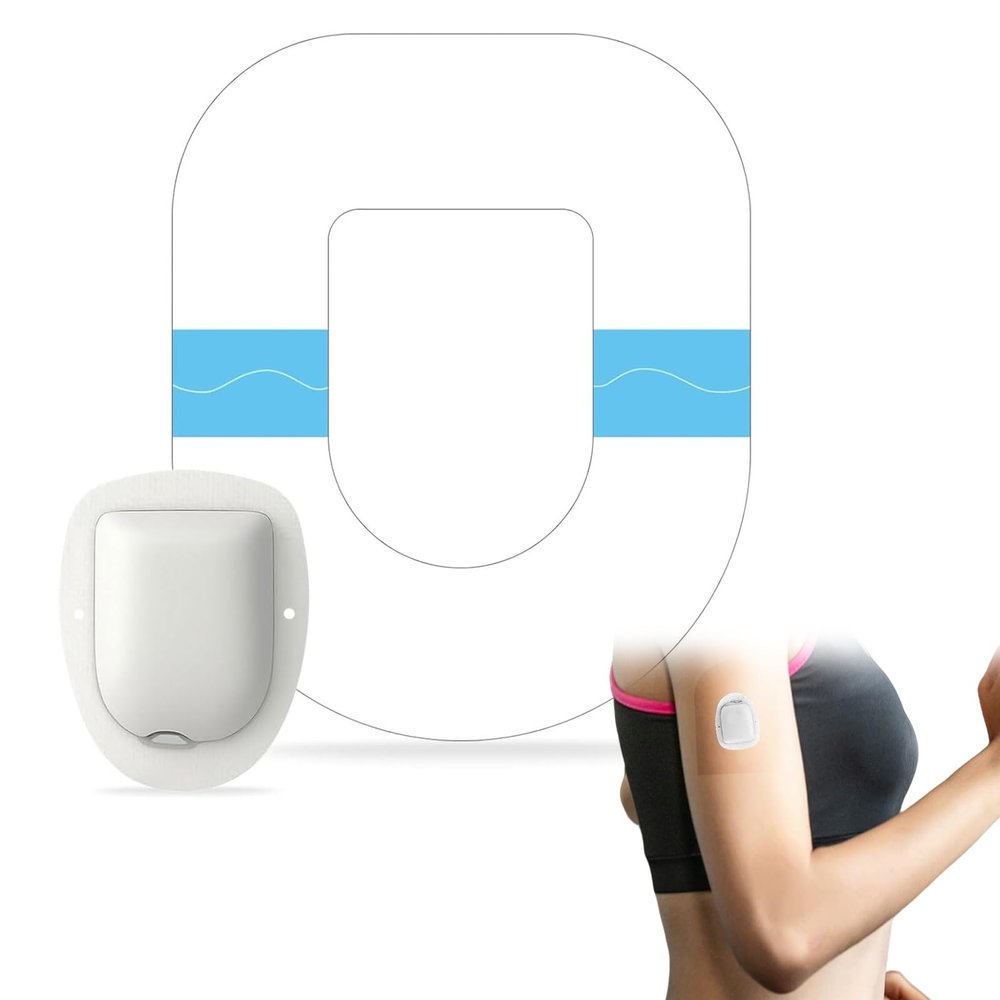 60 Pack Omnipod 5 Adhesive Patches, Waterproof Pre-Cut Transparent Patches for Omni Pod Dash PodPal Overpatch, PodPal Overlay Tape, Hypoallergenic & Latex Free