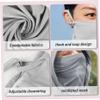 Hotainoys Sun Protection Mask Breathable Ice Silk Cooling Full Face Cover for Sun Protection with Hood and Neck Shield Fast Dry Washable Sunscreen Mask for Running Cycling UV Face view 3
