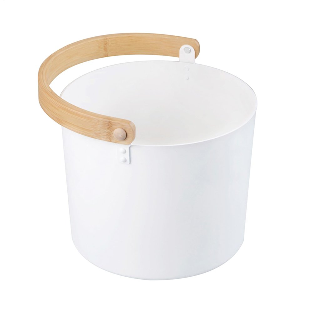 HohuzSruk Sauna Bucket and Ladle Set, 7L Luxurious Sauna Aluminum Bucket with 42.5CM Long Handle Spoon Set, Aluminum Buckets and Ladle Sets, Saunas Steame Water Accessories, Bath Accessories Supplies