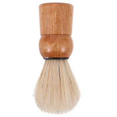 Alipis Wooden Beard Grooming Brush with Boar Bristle Hair, MenS Shaving Cream Foaming Brush with Wooden Handle, Suitable for Travel and Facial Hair Styling