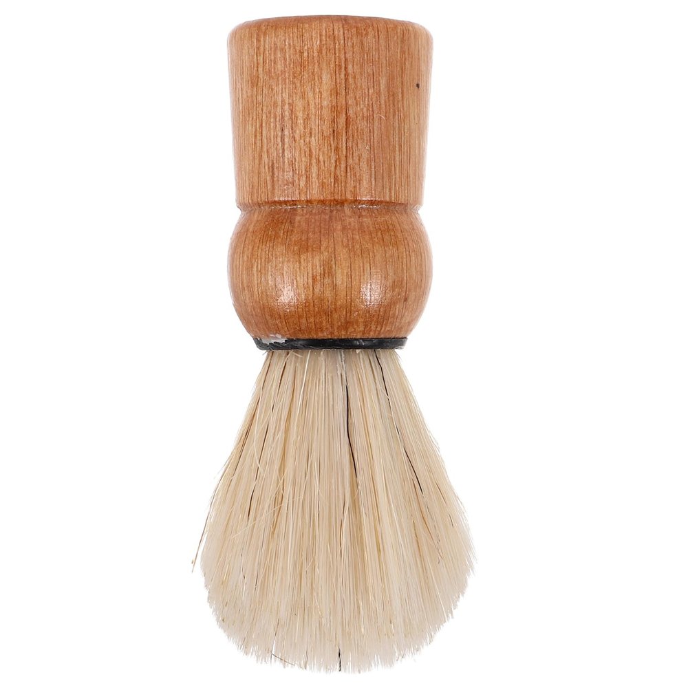 Alipis Wooden Beard Grooming Brush with Boar Bristle Hair, MenS Shaving Cream Foaming Brush with Wooden Handle, Suitable for Travel and Facial Hair Styling