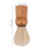 Alipis Wooden Beard Grooming Brush with Boar Bristle Hair, MenS Shaving Cream Foaming Brush with Wooden Handle, Suitable for Travel and Facial Hair Styling view 2