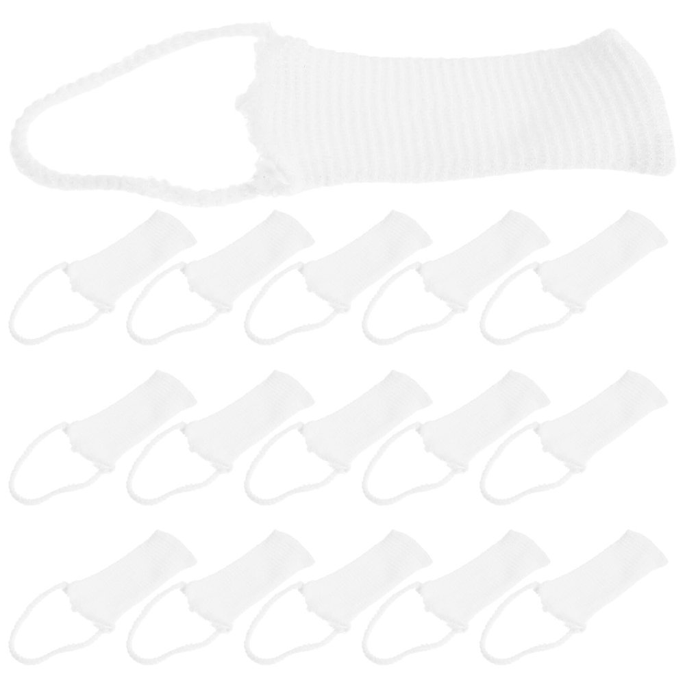 MUCKLILY 50pcs Elastic Cotton Mesh Cap for Adult Head Dressing Retainer with Enhanced Breathability and Easy Single-Handed Application, Suitable for Emergency Head Care and Home Kits