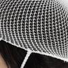 MUCKLILY 50pcs Elastic Cotton Mesh Cap for Adult Head Dressing Retainer with Enhanced Breathability and Easy Single-Handed Application, Suitable for Emergency Head Care and Home Kits view 3