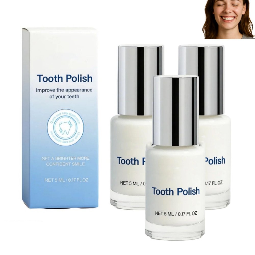 Tooth Whitening - Instant Clean Smile, Portable & Long-Lasting Tooth Polish (3, One Size)