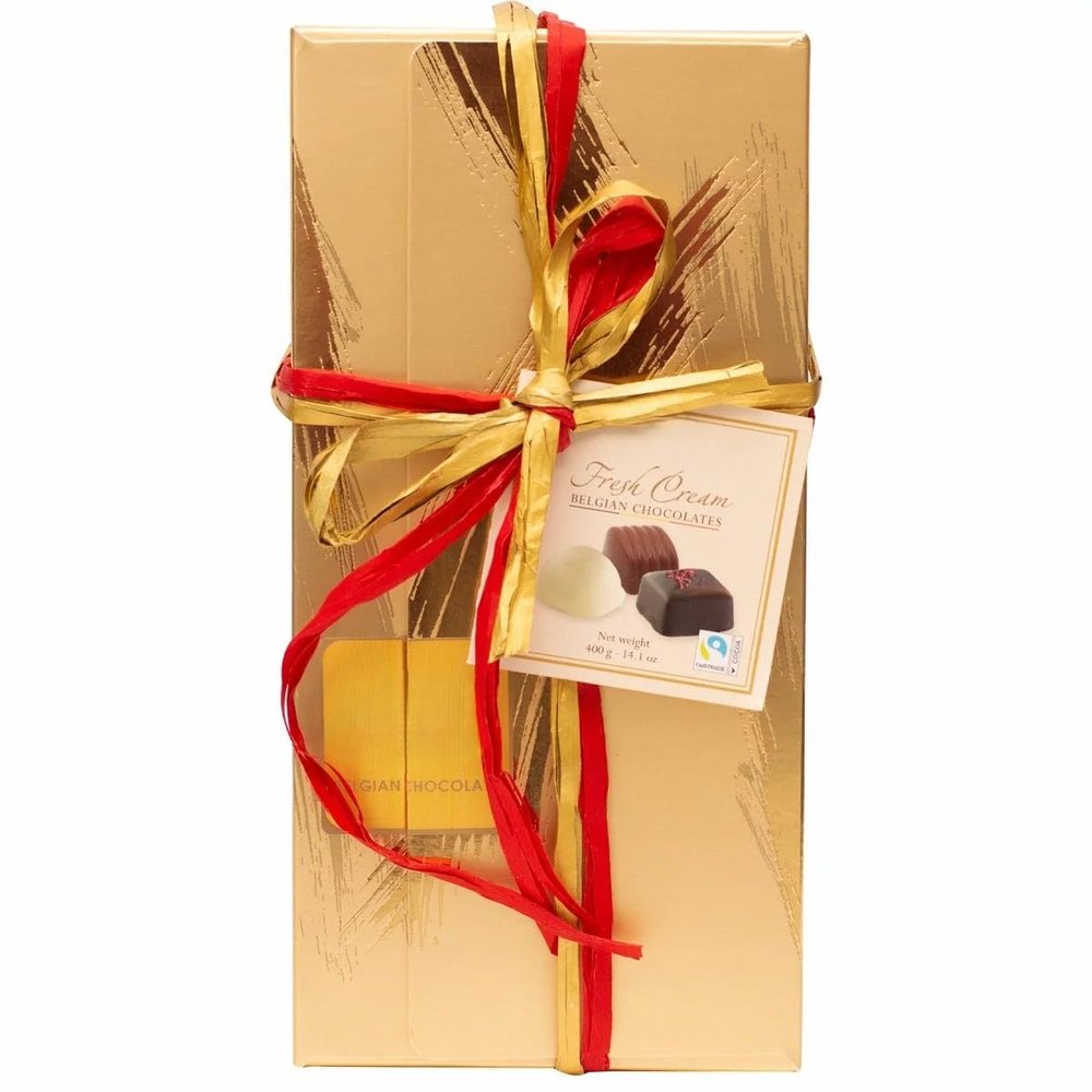 Fakhri Fresh Cream Ballotin in Gold Box, 400 g
