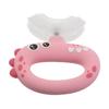 U-Shaped Toddler Toothbrush Silicone Dinosaur Mouthpiece Pink view 1