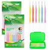 24-Piece Interdental Brush Set, Thickened with Extended Handle, 6 Sizes for Interdental Spaces of 0.4/0.6/0.7/0.8/1.0/1.2 mm, Portable, Reusable, for the Whole Family view 1