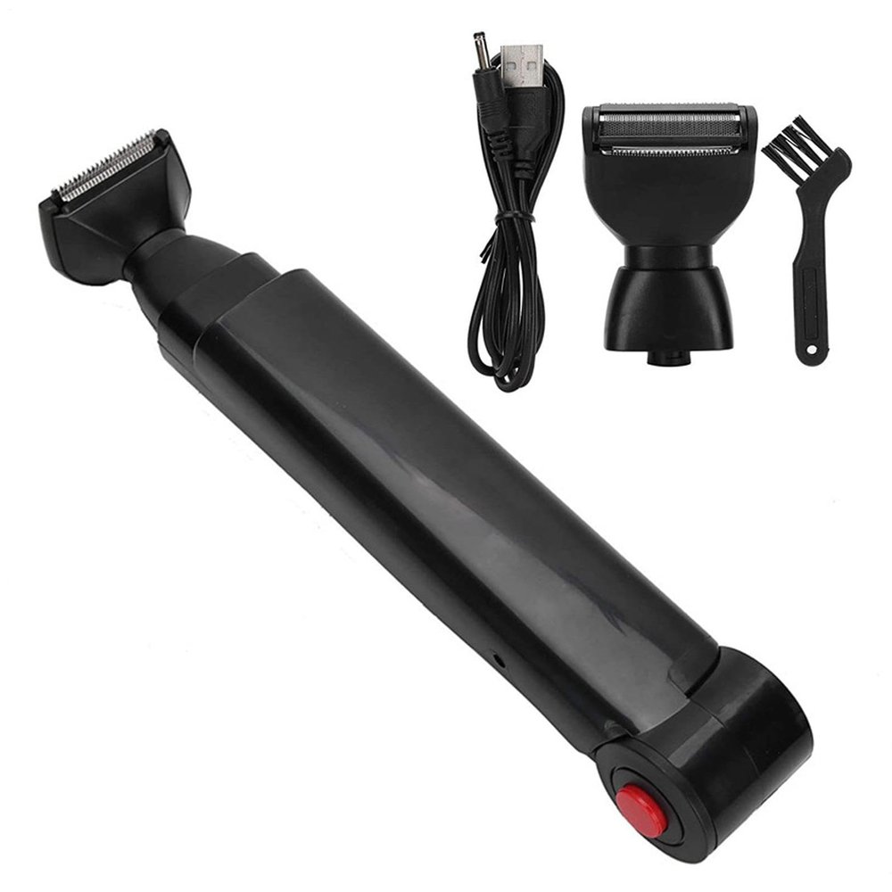 Body Shaving Groomer Long Reach Cordless Hair Cutting Appliance, Ergonomic Grip Back Shaver Instrument, Compact Travel Friendly Styling Machine, Adjustable Angle Personal Care Gear | Comfortable Sel