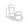 ifundom Water Flosser Holder Space-Saving Organizer for Oral Care Devices, Countertop Storage Stand with Nozzle Holder, White Compact Dental Flosser Rack for Bathroom Use view 2