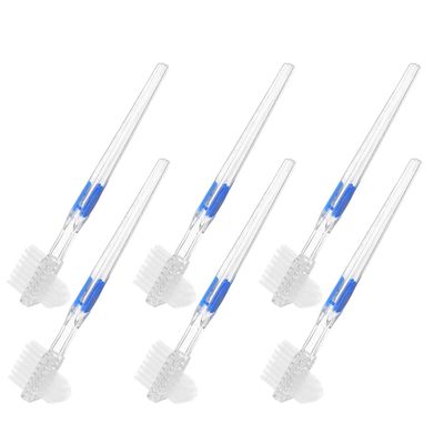 EPIGEIST 6pcs Denture Cleaning Brush for Adults Seniors Double Sided Brush Gentle Oral Care for Retainer Cleaning