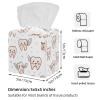 2 pack cute teeth tooth fairy (2) Tissue Box Cover, Decorative Tissue Box Dispenser for Bathroom, Parlors, Office, Bedroom Dresser, Vanity Countertop, Nightstand, Car, and Desk view 3