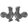 NUOBESTY 2pcs Cast Iron Cooking Tools Iron Rooster Kitchen Utensils Natural for Vegans Athletes Use in Kitchen view 1