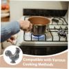 NUOBESTY 2pcs Cast Iron Cooking Tools Iron Rooster Kitchen Utensils Natural for Vegans Athletes Use in Kitchen view 3