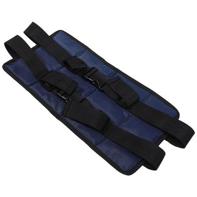 Beaupretty Wheelchair Legband Black Adjustable Leg Supports for Wheelchair Cushioned Pad Enhanced Calf Protection Wear-Resistant Oxford Cloth 40 to 45cm