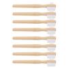 GANAZONO Denture Brush of False Teeth for Effective Cleaning and Oral Appliances 8pcs Dual Headed with Firm Nylon Bristles and Ergonomic Bamboo Handle, Elderly-Friendly Design for Travel view 1