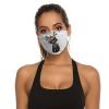 BULALABU Dust Mask with Replaceable Filters Polyester Anti Pollution Mask M Shaped Nose Clip Breathable Reusable Mask for Outdoor Public Places Protection UK Europe view 4