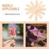 BAZEITFLOW 50pcs Wooden Sticks Blank Craft Sticks for DIY Crafts Wide Ice Cream for Making Ice Pops and Small Lollipop view 3