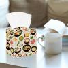 2 pack shrimp tofu ginger bok choy (2) Tissue Box Cover Leather Facial Tissue Dispenser Box Holder for Dresser Bathroom Decorative view 2