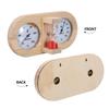 HOODANCOS Sauna Hygrometer and Thermometer with 15-Minute Red Hourglass Sand Timer, Analog Temperature and Humidity Gauge for Steam Room and Spa Bath Accessories, Indoor Sauna Room view 3