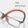 2Pack Progressive Multifocal Reading Glasses For Men Women Blue Light Blocking With Spring Hinges Outdoor Computer Readers Sporty Style Flexible Tr90 Frame(Orange+red,2.5) view 3