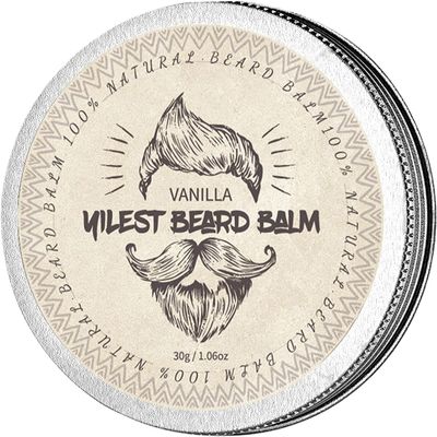 Strong Hold Men Beard Styling Balm, Strong Beard, Enhances Natural Radiance, for Special Occasions Dating Daily Work Dad Grandpa Son Husband