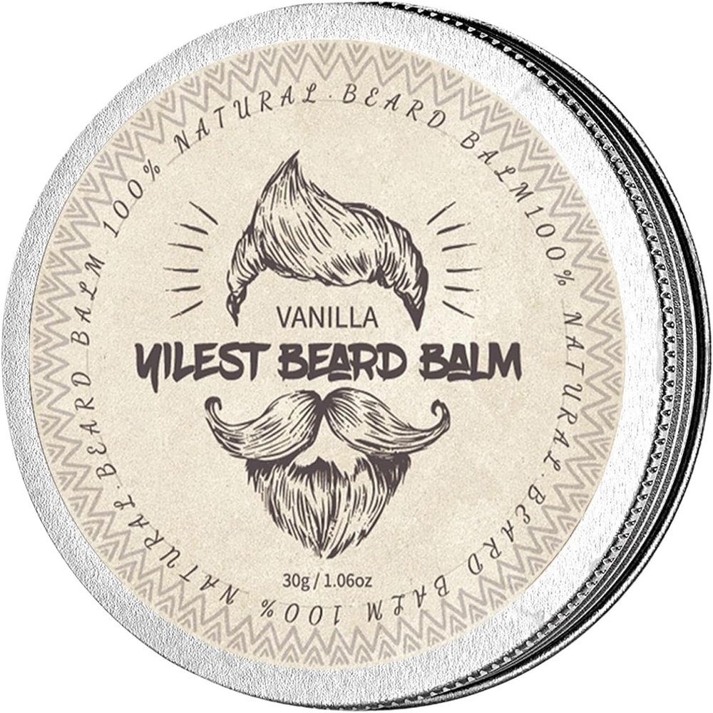 Strong Hold Men Beard Styling Balm, Strong Beard, Enhances Natural Radiance, for Special Occasions Dating Daily Work Dad Grandpa Son Husband