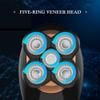 5-in- Cordless Bald Head for Men IPX7, USB-Rechargeable, 5D Floating Blades, Ergonomic Wet/Dry Electric Grooming Kit view 2