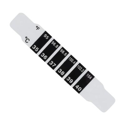 Yinhing Quick Read Forehead Thermometer Strips Reusable Washable Accurate Temperature Measurement for Infants Adults Flexible Material 10 Pack