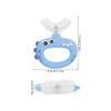 ARTSEWPLY U-Shaped Silicone Toothbrush for 0-3 Years with Extra Soft Bristles, Blue Dinosaur Design, Whole Mouth Training Brush for Preschool view 2