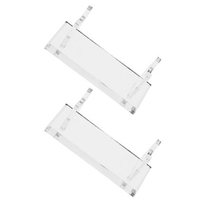 VILLCASE 2pcs Men's Razor Stand Acrylic Shaving Stand for Bathroom Storage Double Edge Razor Holder Countertop Organizer