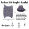 Pro-Graad 2020 Scouring Pad, 2.8 x 4.5, 24 Pack, Professional Grade Heavy Duty Scour Pad, Bow-Tie Shape, 59033 view 2